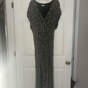 Elegant Black and Cream Women's Dress